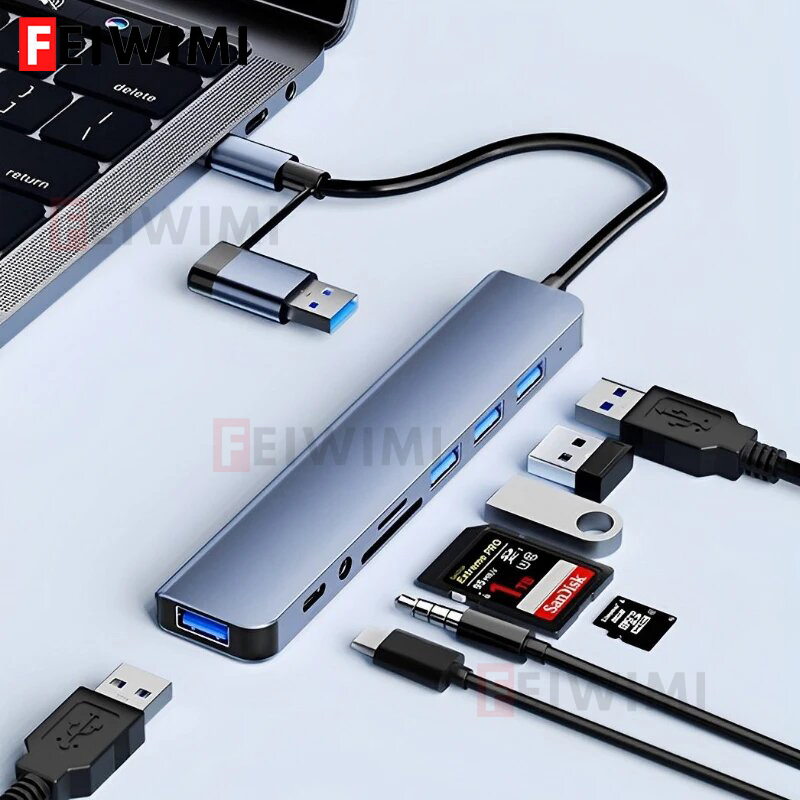 8 in 2 Port USB C Splitter USB - огляд і ціна Smart Home Hub 2