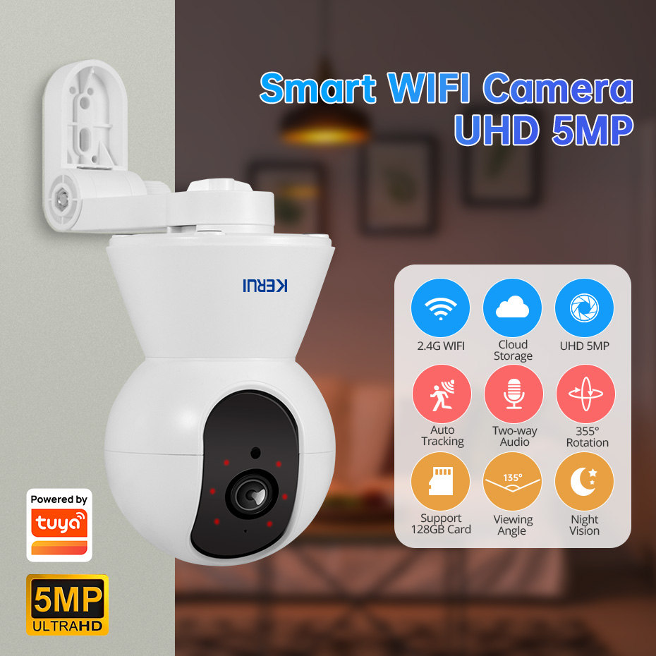 KERUI 4K 8MP Tuya Smart Mini W - огляд і ціна Smart Home Camera Ezviz