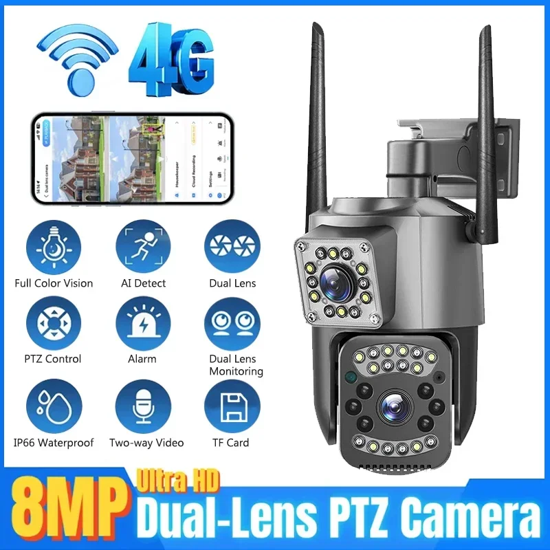 8MP WIFI IP Camera 4K PTZ Dual - огляд і ціна Smart Home Camera Ezviz