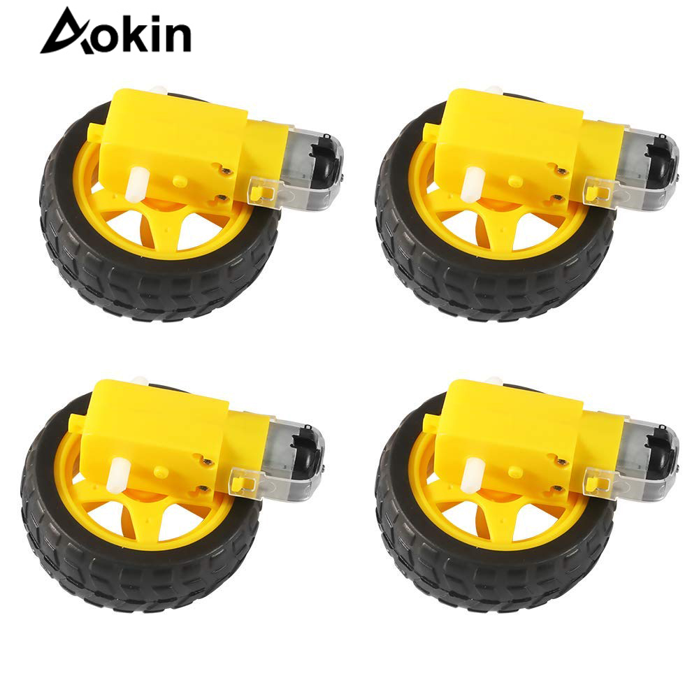 4Pcs DC Electric Motor + Plast - огляд і ціна Smart Home Yellow