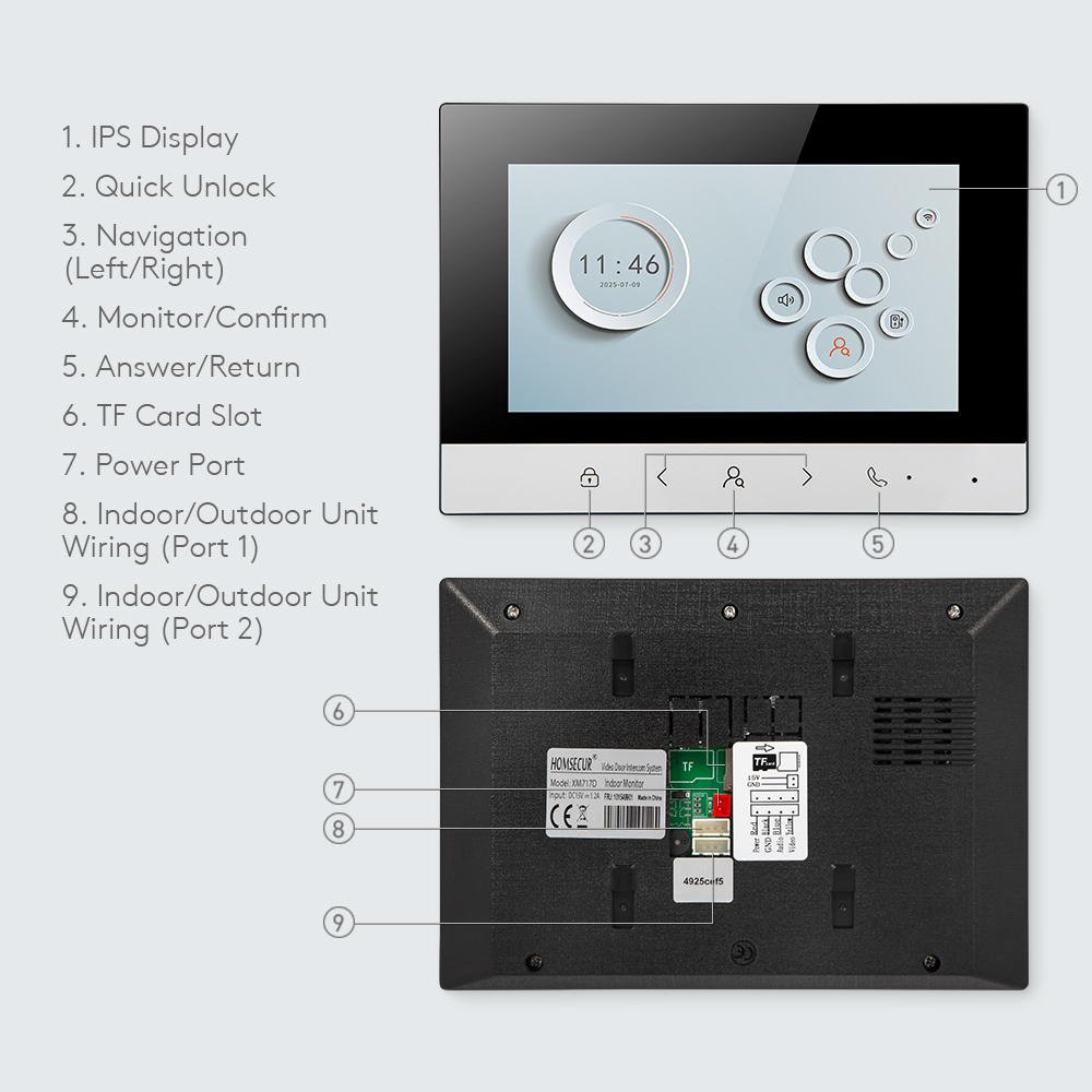 Tuya Smart WIFI Indoor Monitor - огляд і ціна Smart Home Video