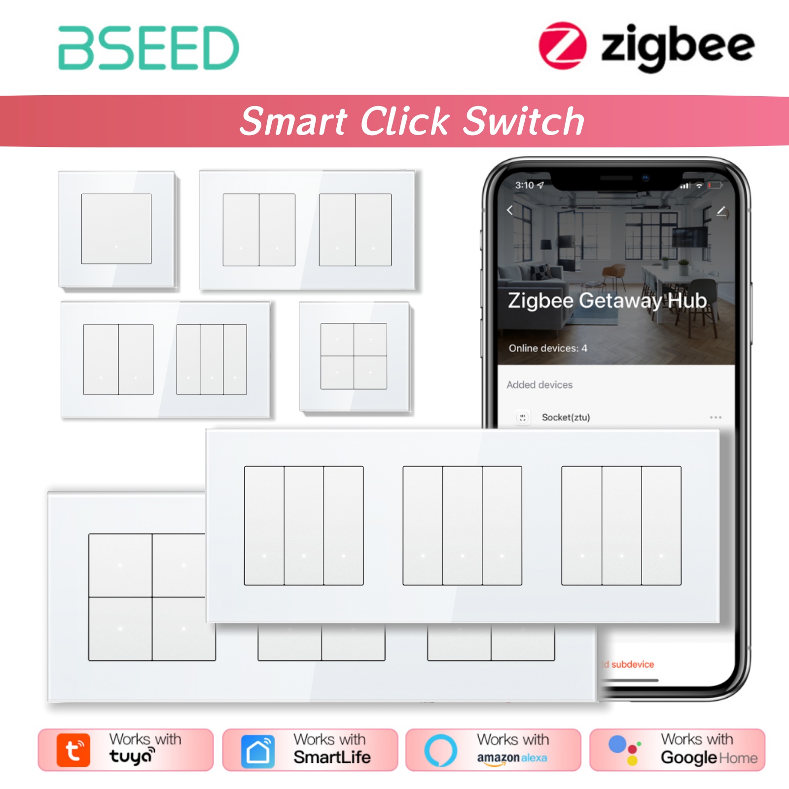 BSEED ZigBee Click Switches Se - огляд і ціна Smart Home Yellow