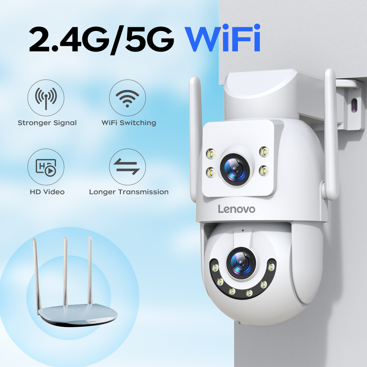 Lenovo HD PTZ Camera Outdoor 6 - огляд і ціна Smart Home Camera Ezviz