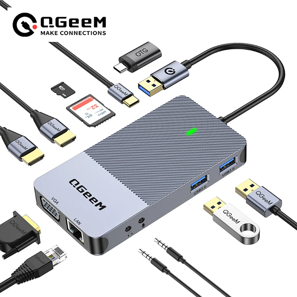 QGeeM USB 3.0 Docking Station, - огляд і ціна Smart Home Hub 2